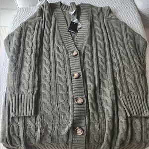 Avenue Olive Knit Sweater